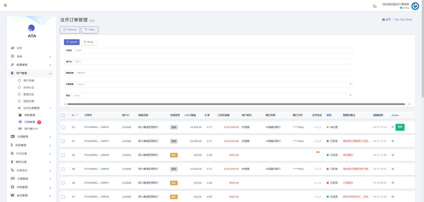 Backend User Management