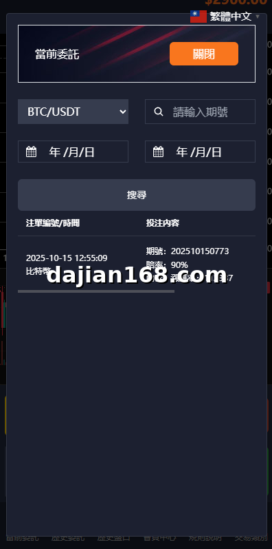 Time-Based Trading Interface