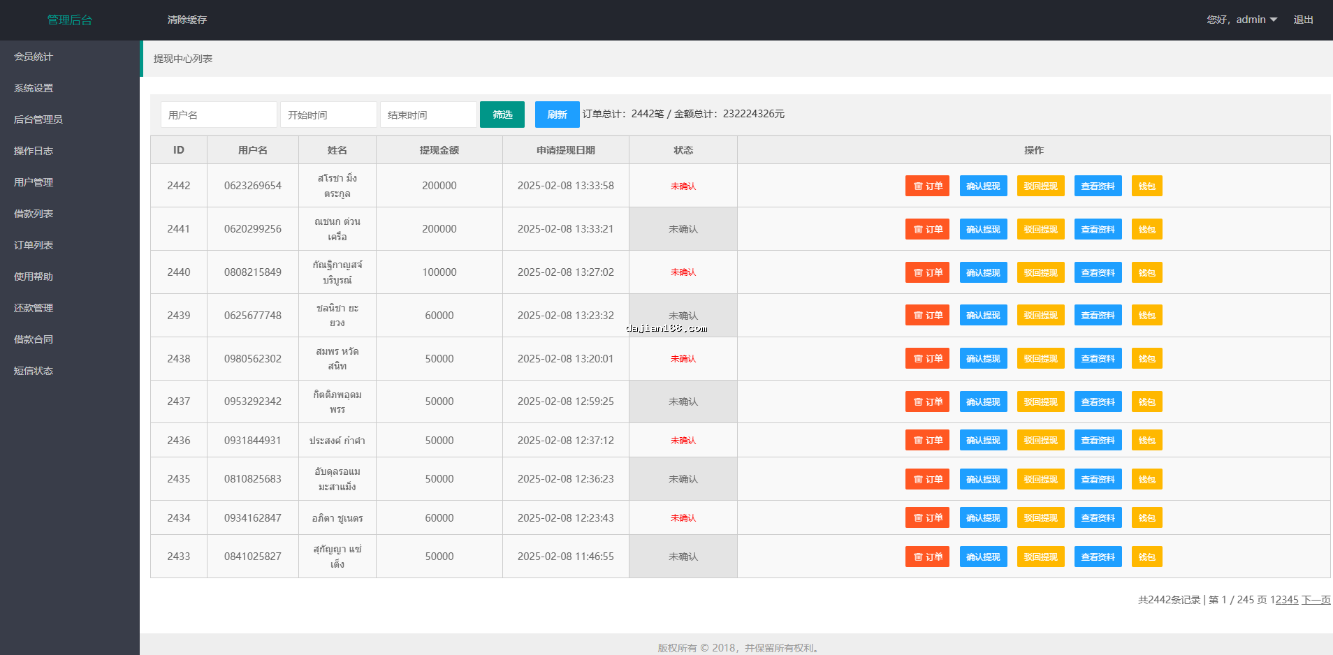 Overseas Loan System Screenshot 12