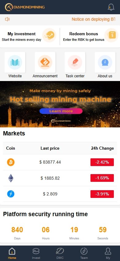 Overseas Mining Machine System with Platform Coin Staking & 3-Level Distribution